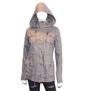NWT | 41 Hawthorn | Chaplin Lined Hooded Anorak Jacket | Grey Cargo Utility | S